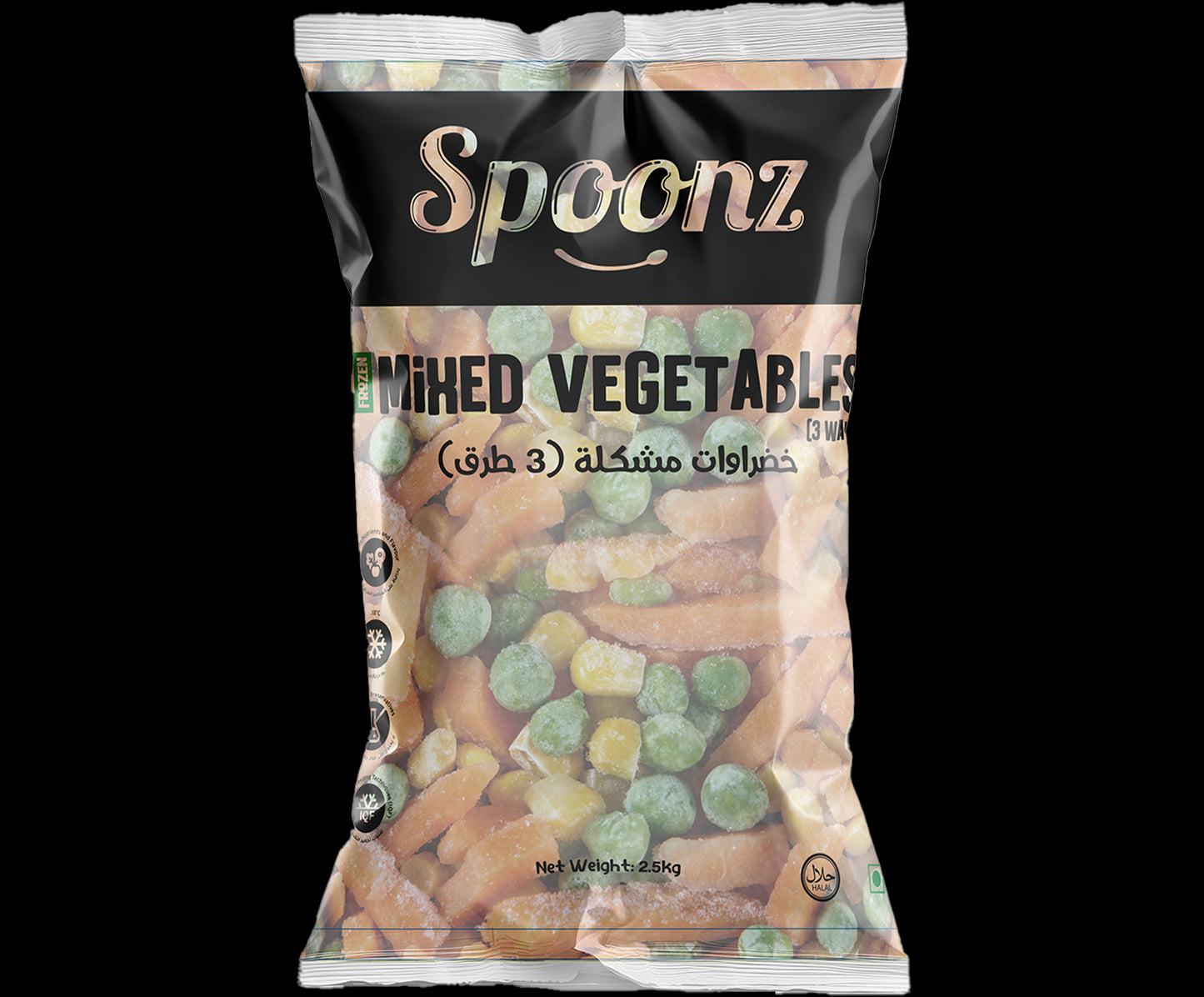 Spoonz Mix Vegetable Frozen 4x2.5kg