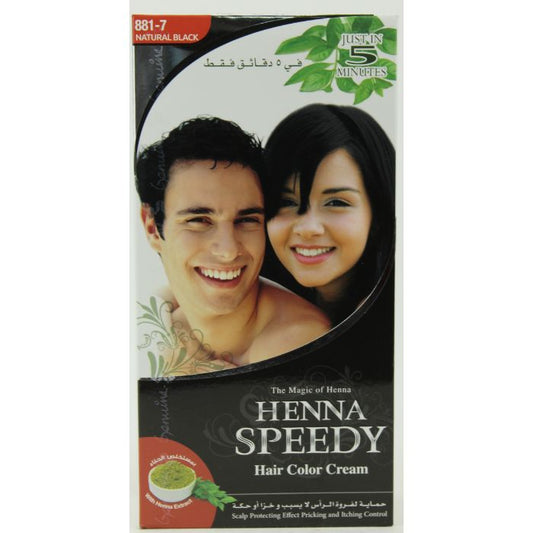 HennaSpeedy H/Color N/Blk 881-7 6x10pcs
