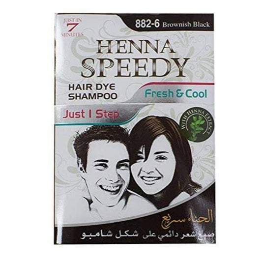 HennaSpeedy H/Color B/Blk 882-6 6x10pcs
