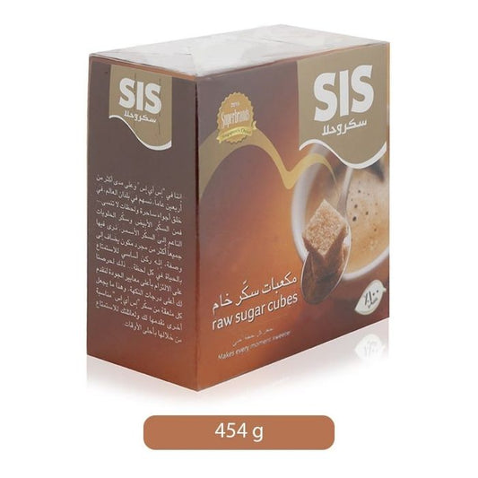 SIS Raw Cube Sugar 24x454gm