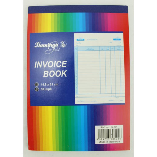 Flamingo Invoice Book A5 Size 1x60ps