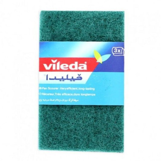 Vileda Scouring Green  Pad  3pcs 1x100