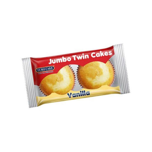 Eurocake Jumbo Twin Cake Vanila 24x60gm