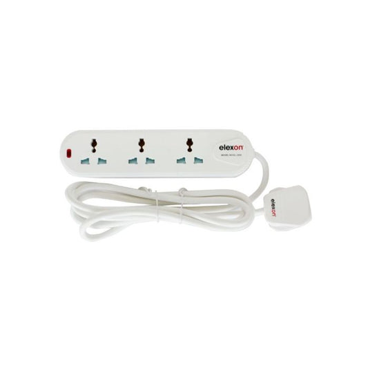 Elexon Ext Socket 3Way 2 Meter