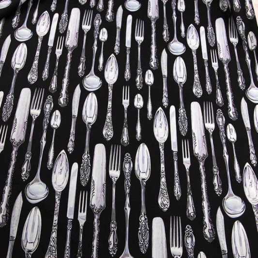 Steel Spoon Printed Med (2) 6pcs YW1x100