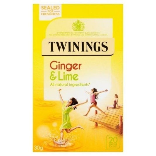 Twinings Lemon & Ginger Tea Bag 6x20's