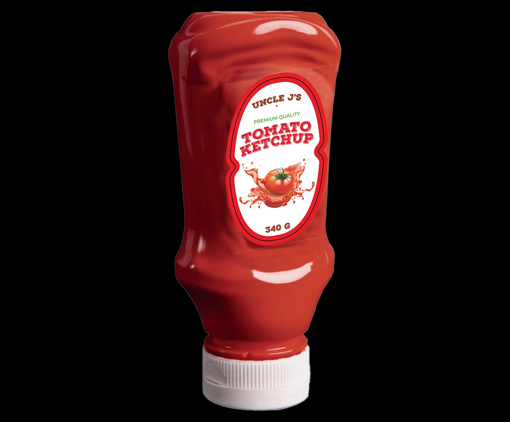 Uncle J`s Tomato Ketchup 8x3x340gm