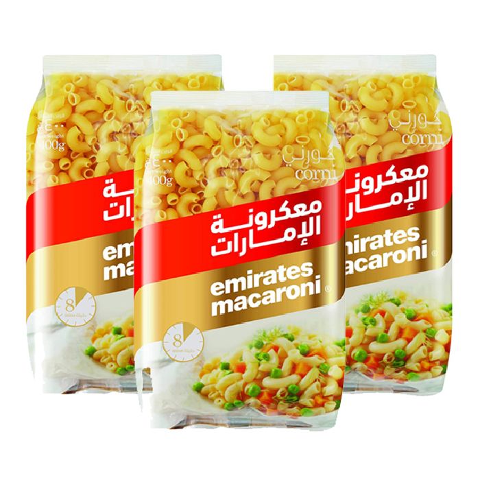 Emirates Macaroni Corni 8x3x400gm V/P