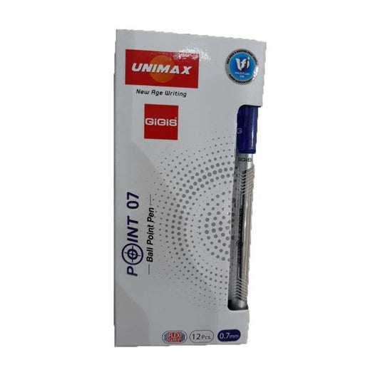 Gigis Unimax Pen Point 07 Blue 1x50 Pcs