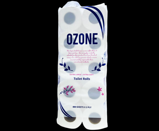 Ozone Toilet Roll 400 sheet 10x10X2ply