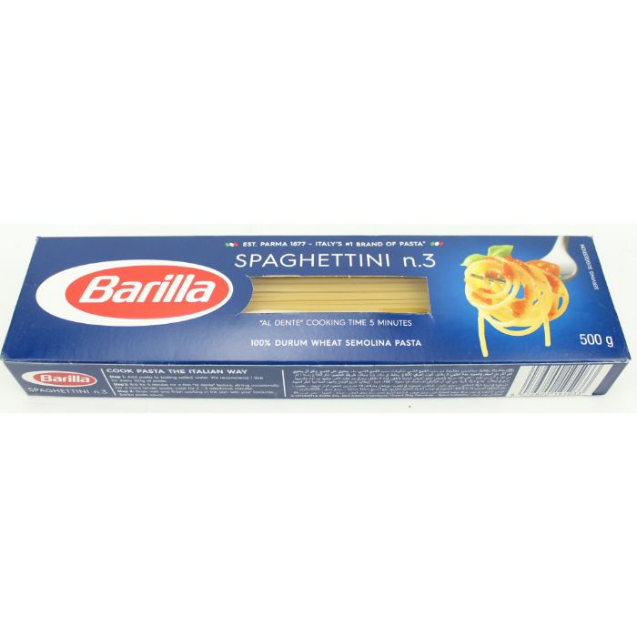 Barilla Spaghettini No.3 24x500gm