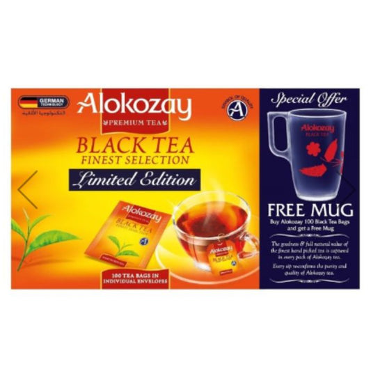 Alokozay Tea Bags 12x100pcs+Mug