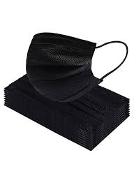 Face Mask 3ply Black 40x50pcs