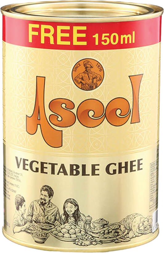 Aseel Vegetable Ghee 12x1LTR+150ml Free