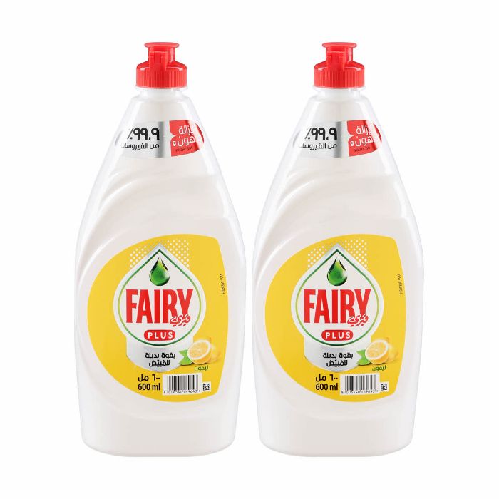 Fairy Dishwash Lemon 10x(2x600ml)