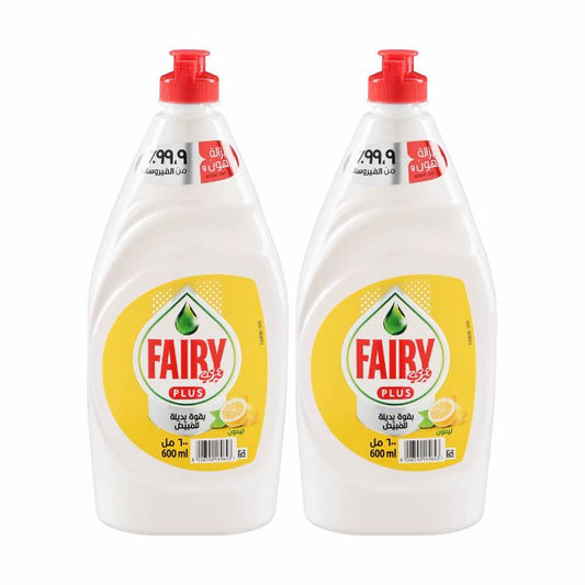 Fairy Dishwash Lemon 10x(2x600ml)