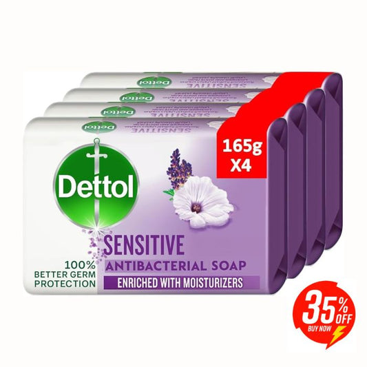 Dettol Soap Sensitive 35% Off 12x4x165gm