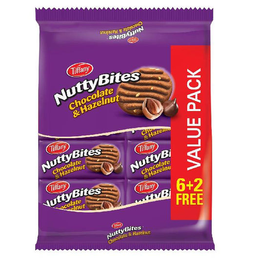 Tiffany Nutty Bites Choco&Haz 3x(8x72gm)