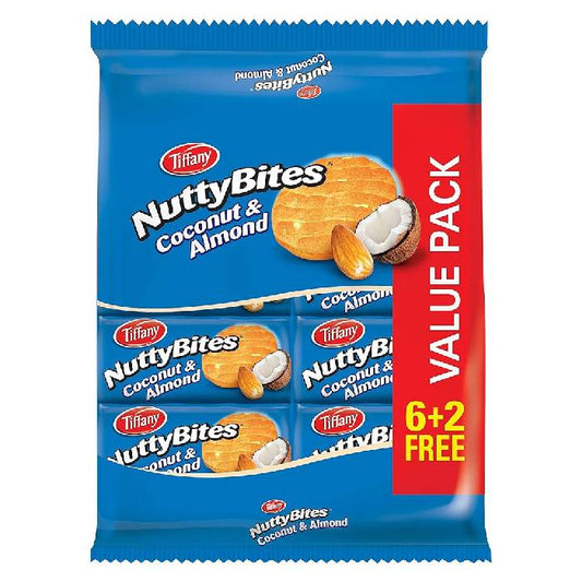 Tiffany Nutty Bites Coco&Almd 3x(8x72gm)