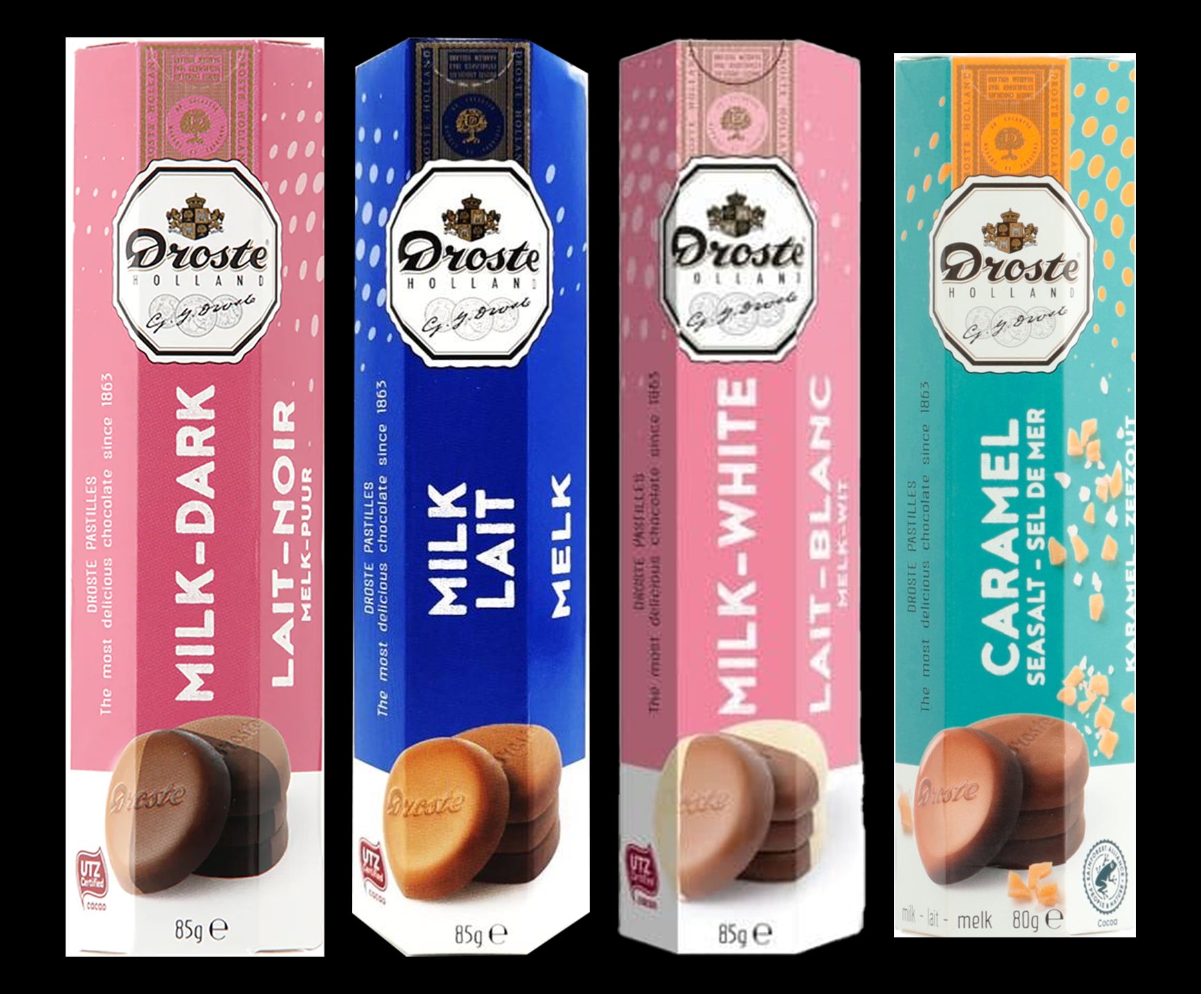Droste Milk DarkChocolate Roll 12x12x85g