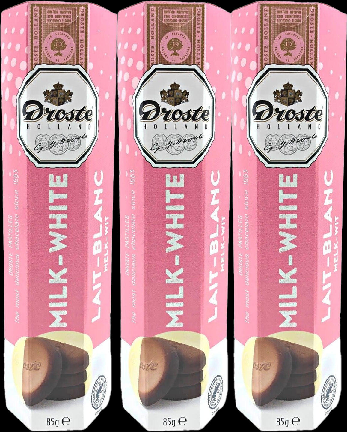 Droste Milk WhiteChcolate Roll 12x12x85g