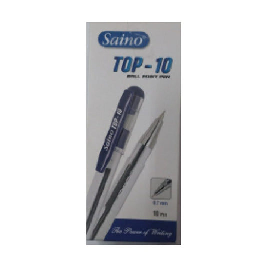 Saino Top 10 Blue Pen 10 Pcs