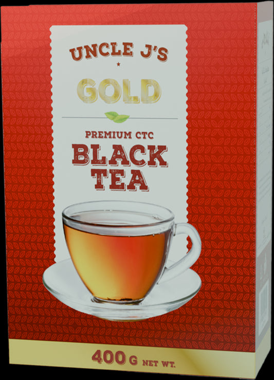 Uncle J`s Gold Tea Pkt 12x2x400gm V/P