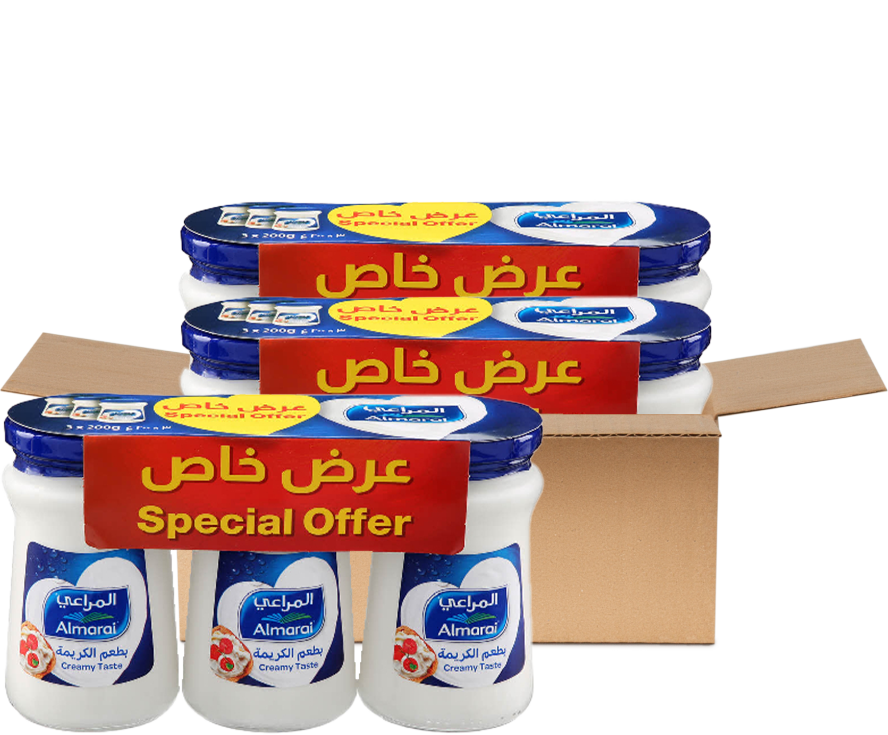 Almarai Cheese Jar 4x(3x200gm)