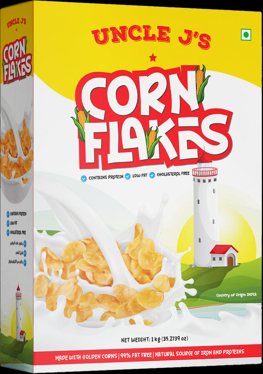 Uncle J`s  Corn Flakes T/P 12x2x375gm