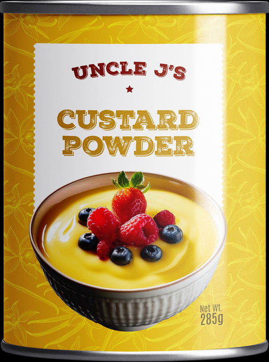 Uncle J's Custard Powder 18x2x285gm