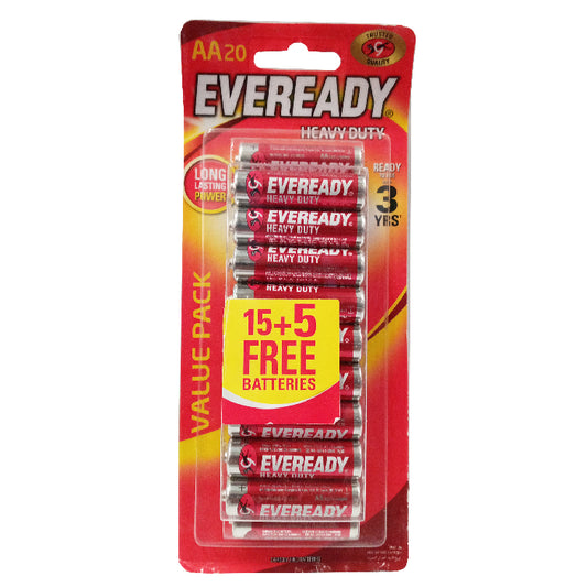Eveready Battery C-Z 1015 BP6 AA (15+5)