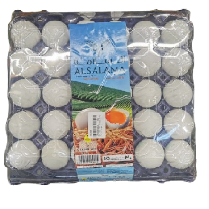 Emirates White Eggs Tray Large 12x30